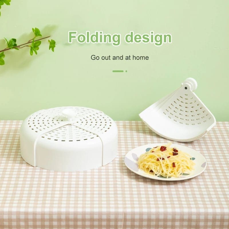 Foldable Food Cover, Anti-mosquito Plastic Breathable Dining Table Lids, Anti-fly Dustproof Vegetable Cover, Kitchen Specialty Tool Foldable Food Cover, Anti-mosquito Plastic Breathable Dining Table Lids, Anti-fly Dustproof Vegetable Cover, Kitchen Specialty Tool
